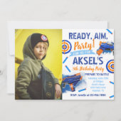 ダーツパーティー誕生日招待状 |フォトダーツ招待状 招待状 (正面)