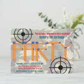 ダーツパーティー誕生日招待状 招待状 (スタンド正面)