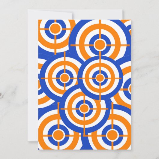 ダーツパーティー誕生日招待状 | Dart Gun 招待状 (裏面)