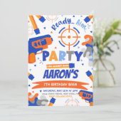 ダーツパーティー誕生日 招待状 (スタンド正面)