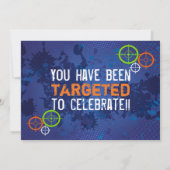 ダーツパーティー ダーツウォーズ 誕生日招待状 招待状 (裏面)