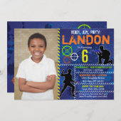 ダーツパーティー ダーツウォーズ 誕生日招待状 招待状 (正面/裏面)