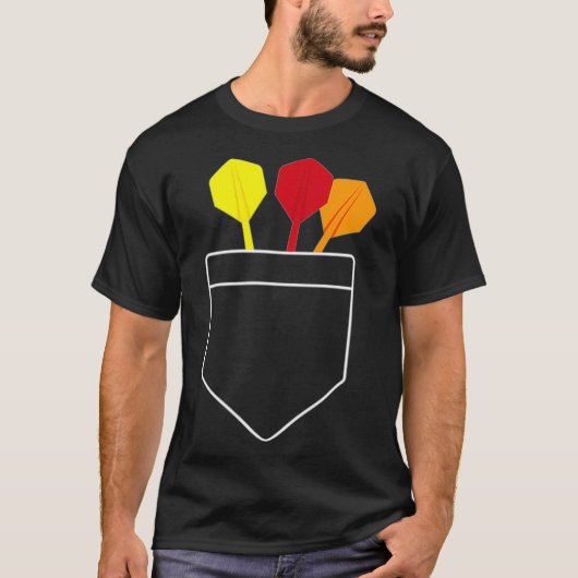 ダーツヒント矢印ポケットTシャツ Tシャツ (正面)