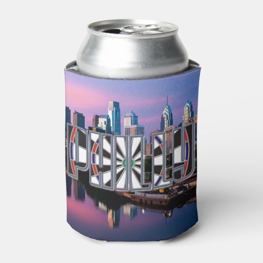 ダーツフィリーダーツエイミング流体ハガー 缶クーラー (缶正面)