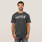 ダーツプレイヤー進化ダーツプレイヤー Tシャツ (正面フル)