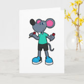 ダーツプレーヤーとしてのコスプレマウス カード (黄色い花)