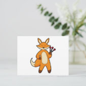 ダーツプレーヤーとしての狐 ポストカード (スタンド正面)