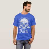 ダーツプレーヤースカル Tシャツ (正面フル)