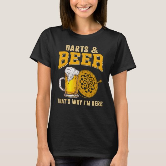 ダーツプレーヤー向けおもしろTシャツ Tシャツ (正面)