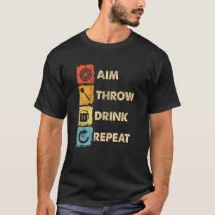 ダーツプレーヤー投げダーツチップ4 Tシャツ