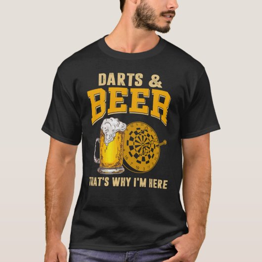 ダーツプレーヤー用おもしろTシャツ Tシャツ (正面)