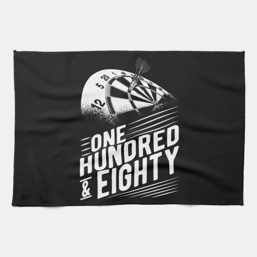 ダーツプレーヤー180ダーツメンズレトロダーツボード キッチンタオル (横)