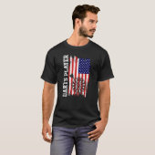 ダーツプレーヤーUSAアメリカ国旗 Tシャツ (正面フル)