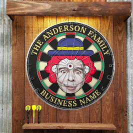 ダーツボカスタムード文字と写真 ダーツボード