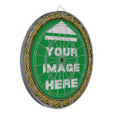 ダーツボパーソナライズされたード – イメージの追加/文字 ダーツボード (正面左)