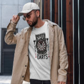ダーツボードおもしろい引用文 Tシャツ
