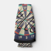 ダーツボードとダーツロゴ ボトルクーラー (正面)