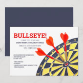 ダーツボードの招待状 招待状 (正面/裏面)