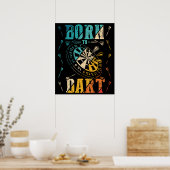 ダーツボードダーツプレーヤーダーツ ポスター (キッチン)