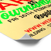 ダーツボードデザインダーツトーナメント広告ズ ポスター (角)