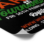 ダーツボードデザインダーツトーナメント広告ズ ポスター (角)