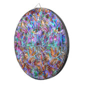 ダーツボードフローラ抽象芸術ステンドグラス ダーツボード (正面右)