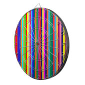 ダーツボードブライトカラフルカラーストライプ ダーツボード (正面右)