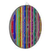 ダーツボードブライトカラフルカラーストライプ ダーツボード (正面左)