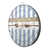 ダーツボードブルー&ホワイトストライプロープ ダーツボード (正面右)