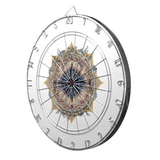 ダーツボード歴史的なトルコのモチーフデザイン ダーツボード (正面右)