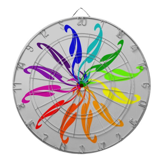 ダーツボード – カラーホイール葉の (正面)