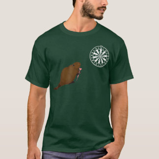 ダーツボード ビーバー ダーツ ヌートリア ブルズアイ ダート Tシャツ