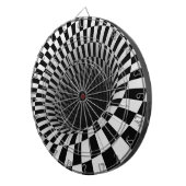 ダーツボード/モノクロ抽象 ダーツボード (正面右)