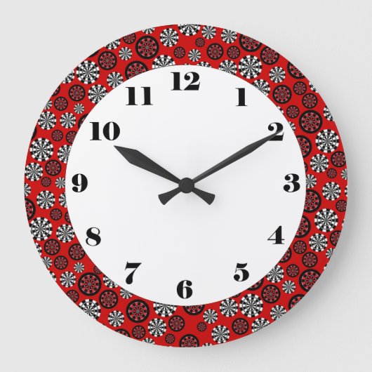 ダーツボード ラージ壁時計 (正面)