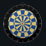 ダーツボード:古い金ゴールド、青、黒 ダーツボード<br><div class="desc">6ブラスダーツを含む古い金ゴールド、青、黒の色のダーツボードゲーム</div>