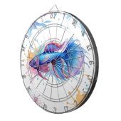 ダーツボード – 水彩シリーズ：ベッタフィッシュ (正面右)