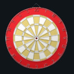 ダーツボード:白、古い金ゴールド、赤 ダーツボード<br><div class="desc">6ブラスダーツを含む白、古い金ゴールド、赤い色のダーツボードゲーム</div>