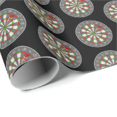 ダーツボード（黒） ラッピングペーパー (ロールコーナー)