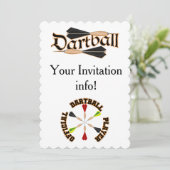 ダーツボール招待状 招待状 (スタンド正面)