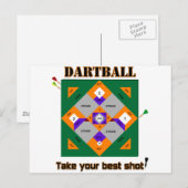 ダーツボール ポストカード (正面/裏面)