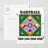 ダーツボール ポストカード (正面/裏面)