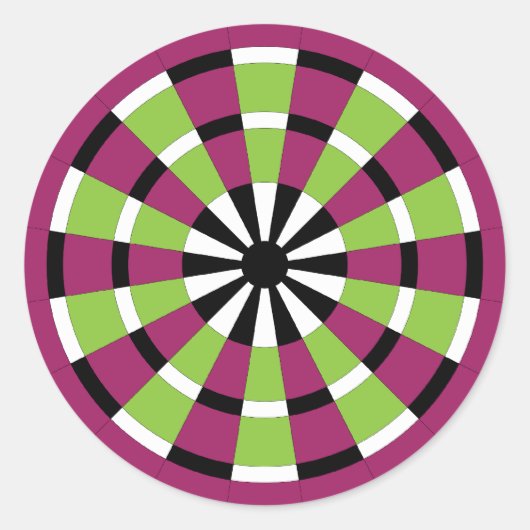 ダーツモダンボード ラウンドシール (正面)