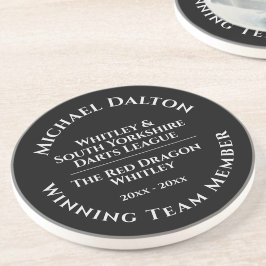 ダーツリーグトロフィスサンドストーンコースター コースター