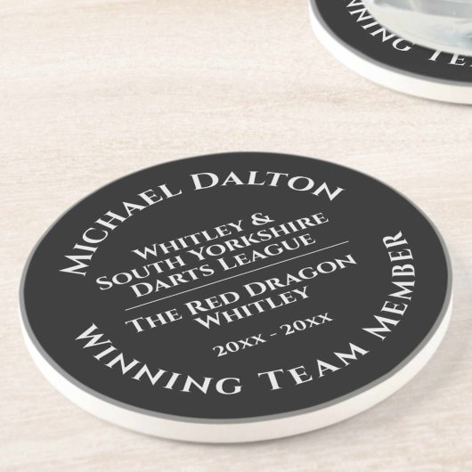 ダーツリーグトロフィスサンドストーンコースター コースター