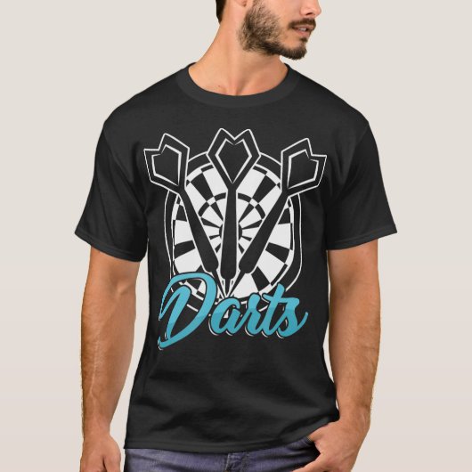 ダーツルーワーパブバーゲーム趣味の投げスポーツ Tシャツ (正面)