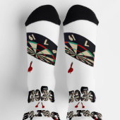 ダーツレジェンドフルプリントクルーソックス ソックス (上部)