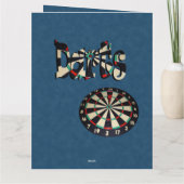 ダーツレジェンドブルーデニムプリントの名前 カード (裏面)