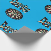 ダーツロゴとダーツボード ラッピングペーパー (角)