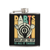 ダーツ先端が全てだTakez Flask 6oz フラスク (正面)