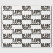 ダーツ写真ロゴ、 ラッピングペーパー (フラット)